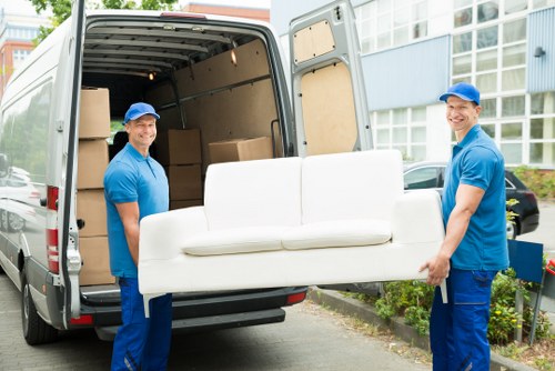 Professional house removals team preparing a move in Ruislip