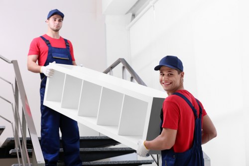 Professional removals in Ruislip with moving van and packed boxes