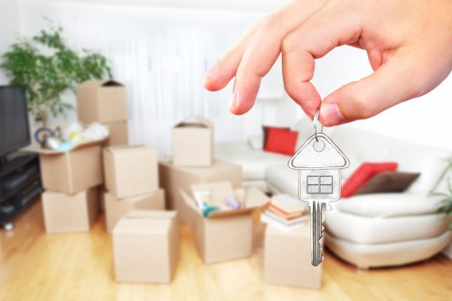 Ruislip van service handling furniture and boxes