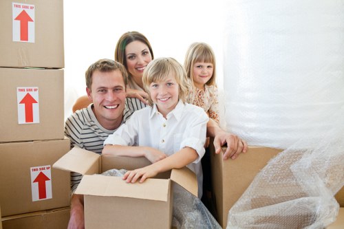 Removal van loaded for a home move in Ruislip