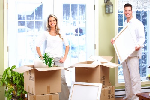 Waste disposal and item handling during a van service
