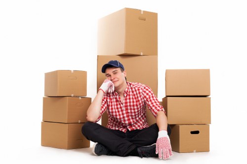 Moving furniture and boxes safely into a Ruislip property